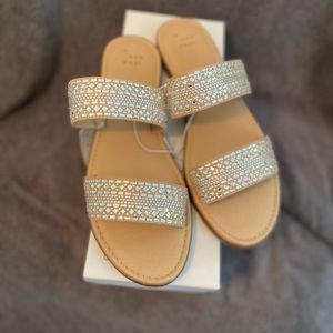 Brand New Sparkly Slide Sandals